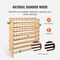 8-Tier Modular Wicker Wine Rack, 72-Bottle Wobble-Free Storage